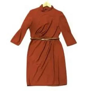 MaxMara | Dresses | Maxmara Rust Midi Dress | Poshmark